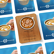 portfolio, the coffee chop, business cards design, pixl, jeremy goldberg